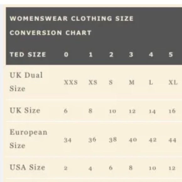 TED BAKER LONDON Alexxei Ladder Trim red floral Blouse size 4 - Picture 15 of 15